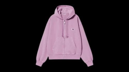 Carhartt WIP Women's Hooded Nelson Jacket Gentle Purple Garment Dyed