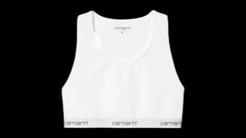 Carhartt WIP Women's Script Racer Tank Top White