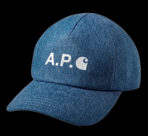 Carhartt WIP x APC Cameron Cap Stonewashed Indigo