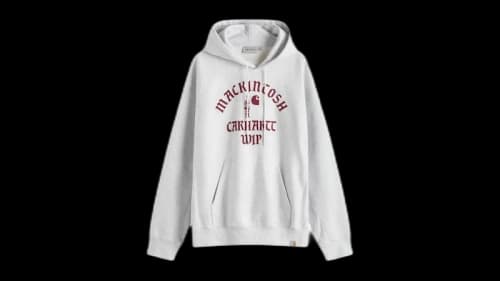 Carhartt WIP x Mackintosh 'by END.' Hooded Sweatshirt Ash Heather/Bordeaux