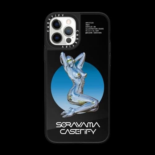 CASETiFY x Sorayama Sext Robot 1 iPhone Case Black