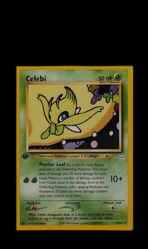 Celebi 2001 Pokemon TCG Neo Revelation 1st Edition #16 (PSA or BGS Graded)