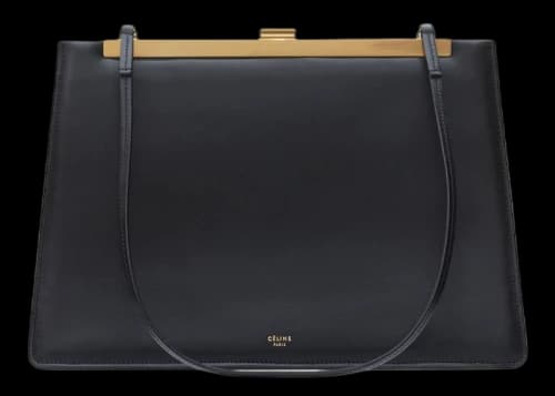 Celine Clasp Calfskin Medium Black