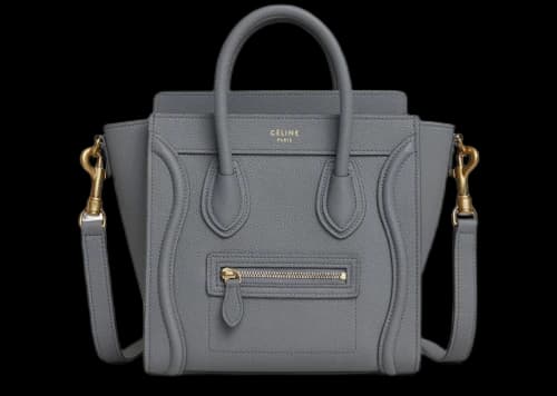 Celine Luggage Baby Drummed Nano Kohl