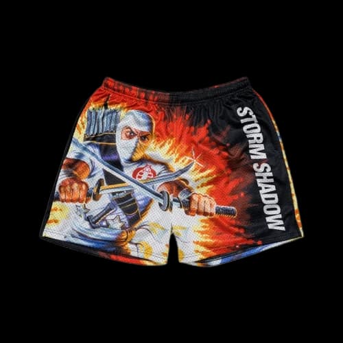 Chalk Line G.I. Joe Storm Shadow Retro Shorts Black