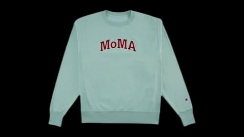 Champion x MoMA Edition Garment-Dyed Crewneck Sweatshirt Nimbus Green