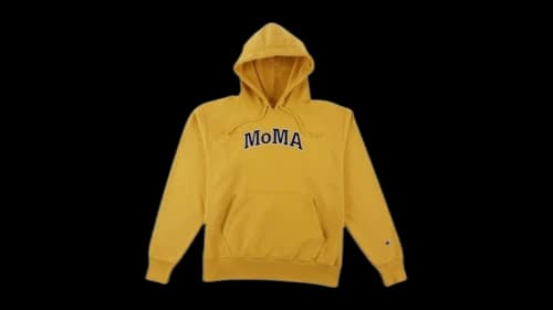 Champion x MoMA Edition Garment-Dyed Hoodie Bold Nytop Gold