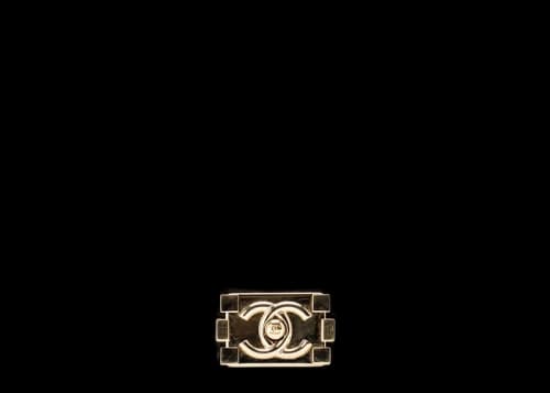 Chanel Boy Flap Chevron Calfskin Gold-tone Medium Black