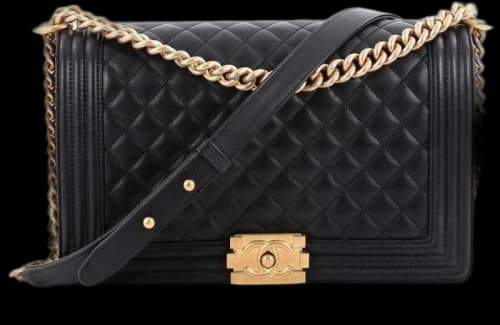 Chanel Boy Flap Quilted Calfskin Gold-tone New Medium Black