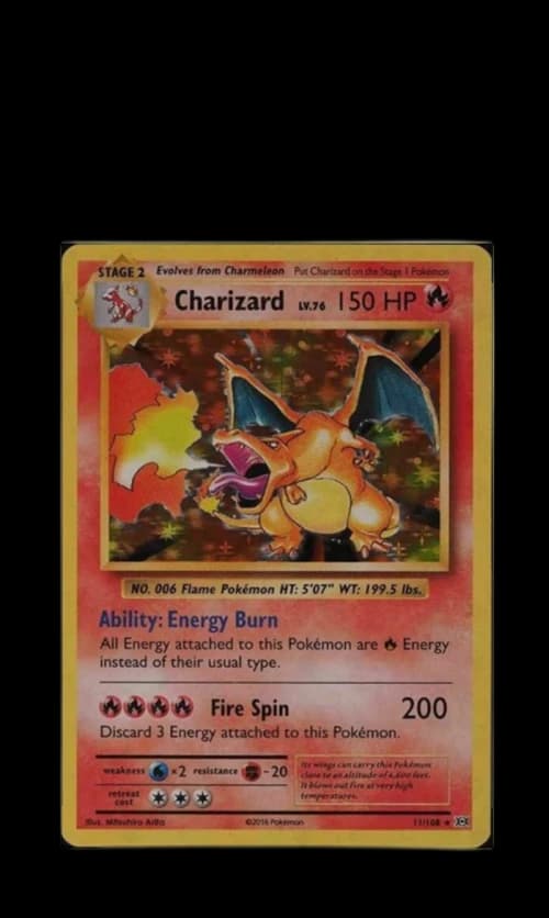 Charizard-Holo 2016 Pokemon TCG XY Evolutions #11/108 (PSA or BGS Graded)