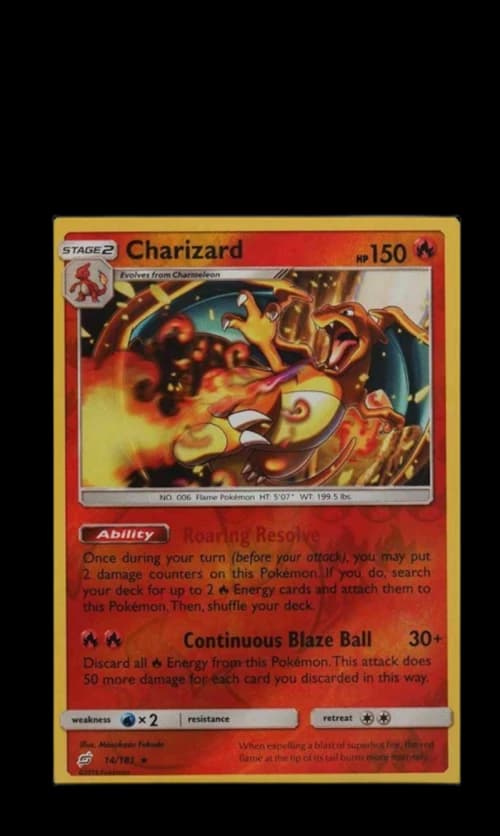 Charizard-Reverse Foil 2019 Pokemon TCG Sun & Moon Team Up #14/181 (PSA or BGS Graded)