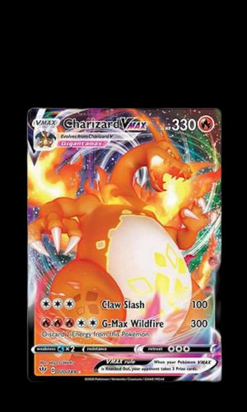 Charizard VMAX 2020 Pokemon Sword & Shield Darkness Ablaze #20 (PSA or BGS Graded)