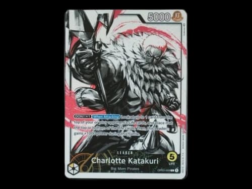Charlotte Katakuri 2023 Bandai One Piece Card Game Pillars of Strength Alt Art Leader OP03-099 Ungraded