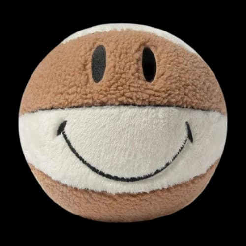 Chinatown Market Smiley Plush Basketball Brown/White
