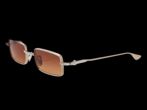 Chrome Hearts Buckle Rider Sunglassses Silver Gold Rustic