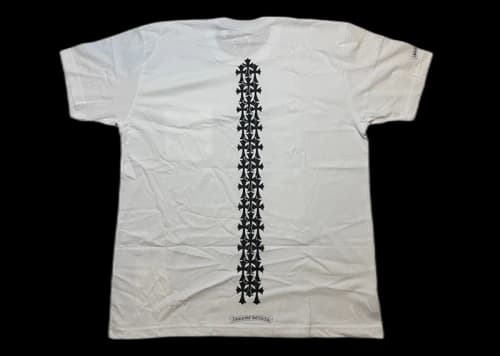 Chrome Hearts Cemetery Cross Tire Tracks T-shirt White