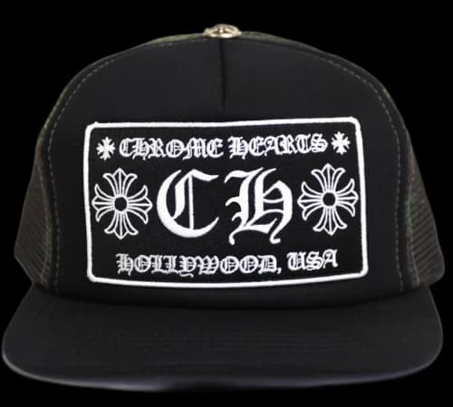 Chrome Hearts CH Hollywood Trucker Hat Black/Camo