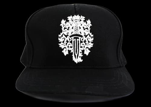 Chrome Hearts Dagger Denim Baseball Hat Black/White