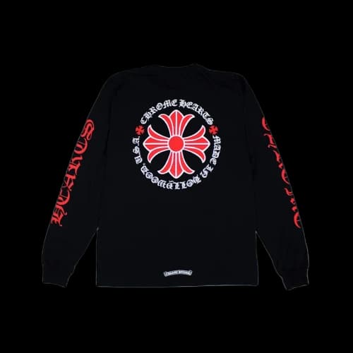Chrome Hearts Made In Hollywood Plus Cross L/S T-shirt Black/Red