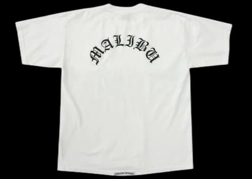 Chrome Hearts Malibu Exclusive Script Letter T-shirt White
