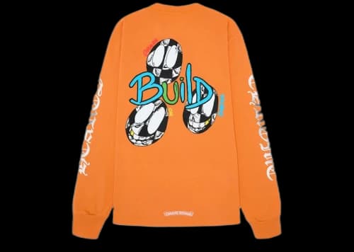 Chrome Hearts Matty Boy Link & Build L/S T-shirt Orange