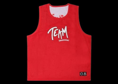 Chrome Hearts Matty Boy Sports Mesh Reversible Basketball Jersey Red