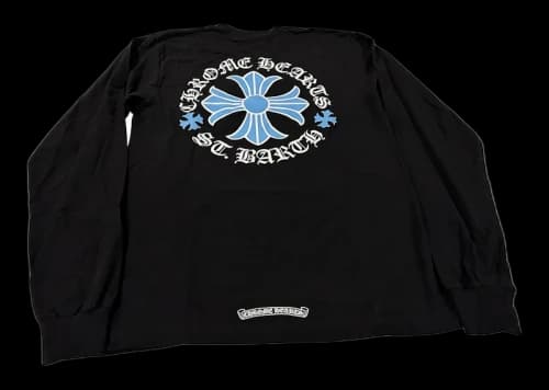 Chrome Hearts St. Barth's Exclusive Long Sleeve T-shirt Black/Blue