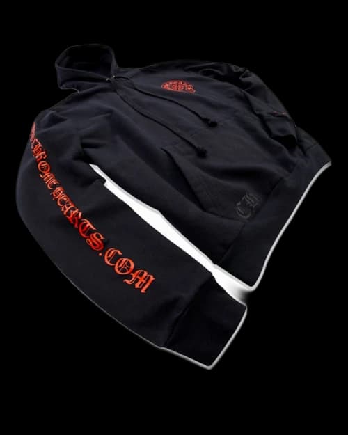 Chrome Hearts Web Exclusive Horse Shoe Hoodie Black/Red