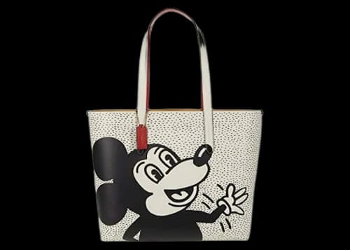Coach x Keith Haring Disney Tote Bag White/Black