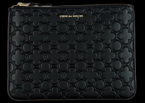 Comme des Garcons SA510EB Classic Embossed B Wallet Black