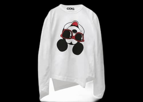 Comme des Garcons x Disney Mickey Bias L/S T-Shirt White