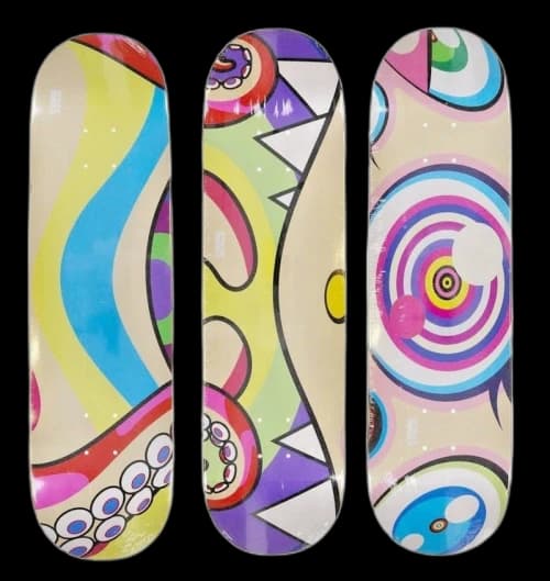 Takashi Murakami Octopus Skateboard Deck Set