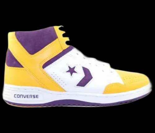 Converse Weapon 86 Yellow Purple Vintage