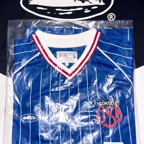 Corteiz Da States USA RULES THE WORLD CUP TOUR Jersey Blue
