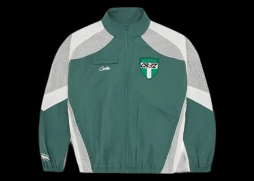 Corteiz Olympic Shuku Nigeria Jacket Green/White