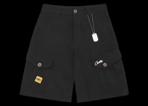Corteiz Storm Cargo Shorts Black