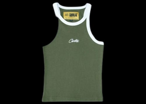 Corteiz Women's Allstarz Contrast Tank Top Khaki