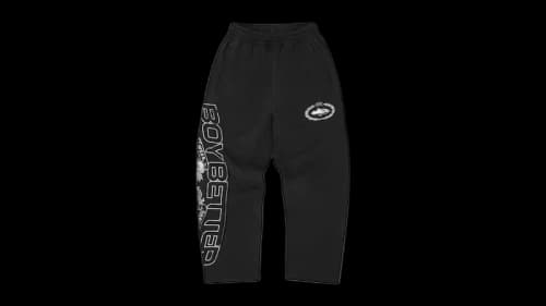 Corteiz x BBK Royale Open Hem Sweatpant Black