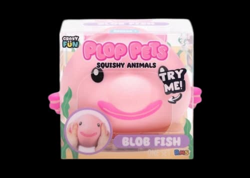 Crazy Fun Plop Pets : Blob Fish Squishy Fidget Toy