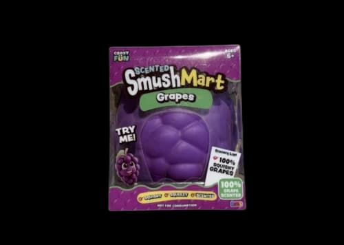 Crazy Fun Smush Mart Grape Squishy Fidget Toy