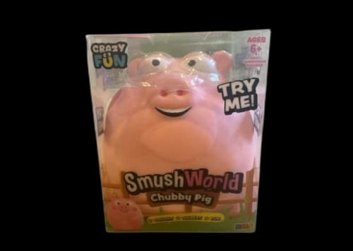 Crazy Fun Smush World Chubby Pig Squishy Fidget Toy