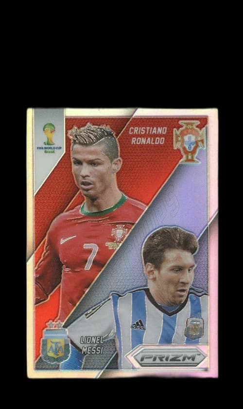 Cristiano Ronaldo/ Lionel Messi 2014 Panini Prizm World Cup Matchups Silver #19 (PSA or BGS Graded)