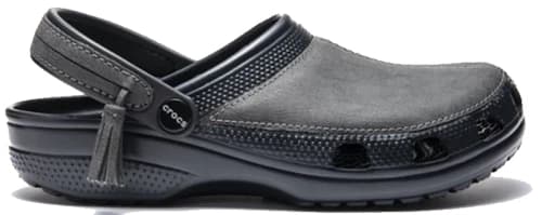 Crocs Leather Clog Journal Standard Charcoal