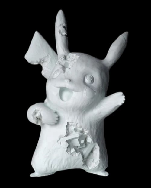 Daniel Arsham x Pokemon Crystalized Pikachu Future Relic Blue
