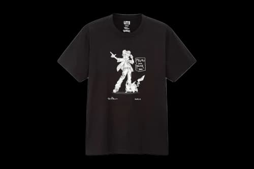 Daniel Arsham x Pokemon x Uniqlo Pikachu And Trainer Tee (Japanese Mens Sizing) Black