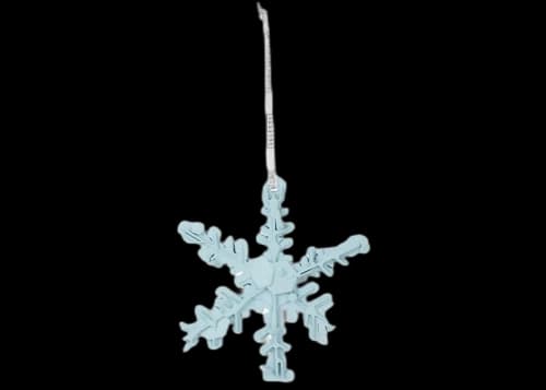 Daniel Arsham x Selfridges Exclusive Snowflake Ornament Blue
