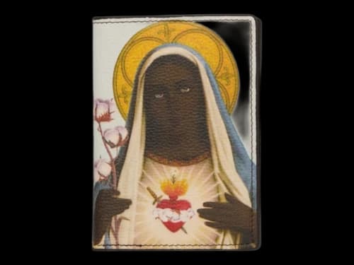 Denim Tears Black Mary Passport Holder Multicolor