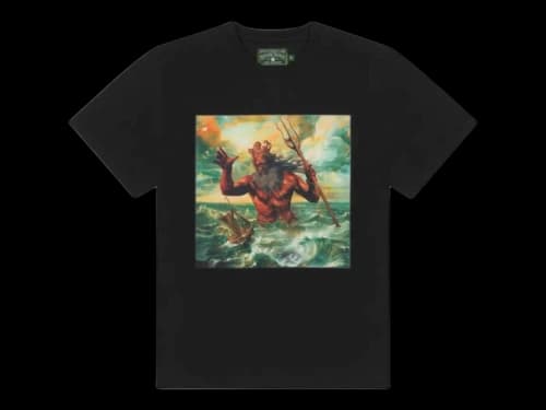 Denim Tears Black Poseidons Revenge Tee Black