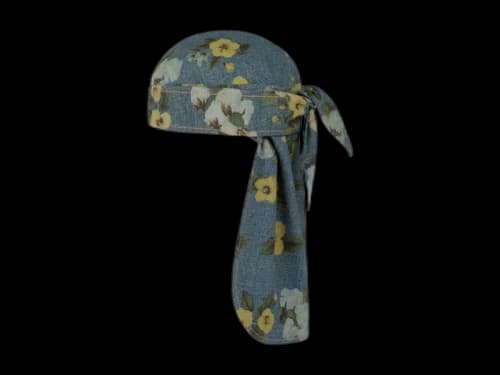 Denim Tears Cotton Fleur De-Lis Denim Durag Multicolor
