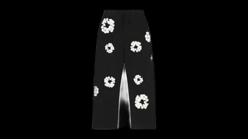 Denim Tears Cotton Wreath Baggy Sweatpants Black